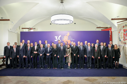 Meeting of President Andrzej Duda with the Ambassadors of the Three Seas Initiative States 